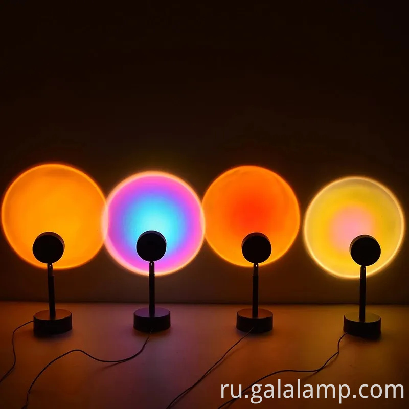 USB Sunset Projector Lamp - светодиодный ночной свет Rainbow для дома